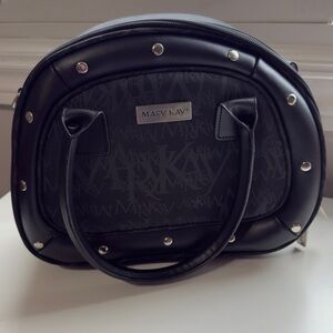Mary Kay Black Studded Cosmetic Bag. Like NEW!